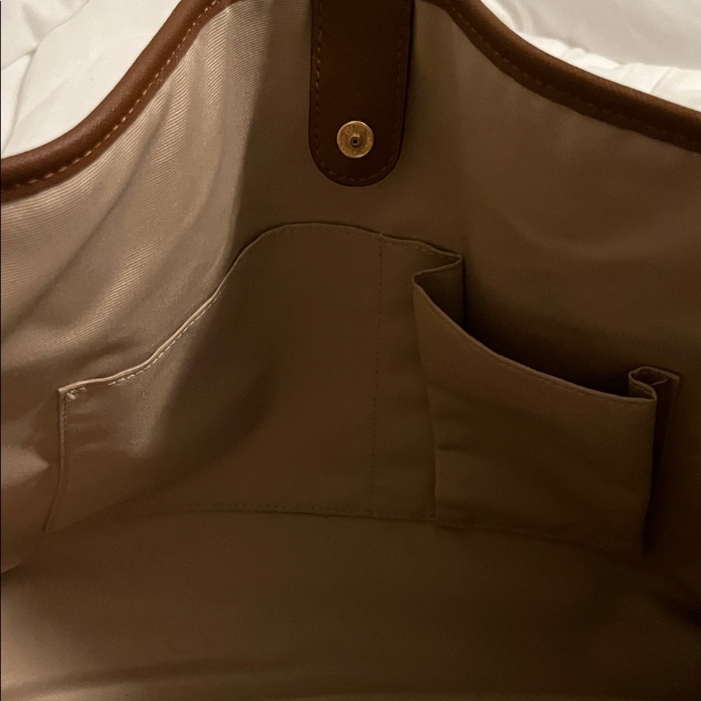 Coach Payton Chestnut Brown Leather Tote with Gold Accents - Picture 12 of 16